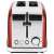 Philco PHTA 4006 czerwony toster 2-plastkowy, widok z przodu