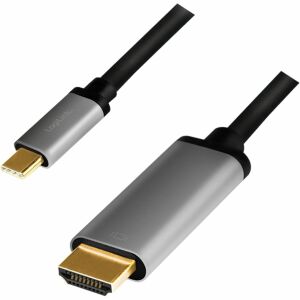 Logilink USB 3.2 Gen 1 Type-C cable, C/M to HDMI/M, 4K, alu, black/grey, 1.8 m (CUA0101) 122065254 - USB kábel