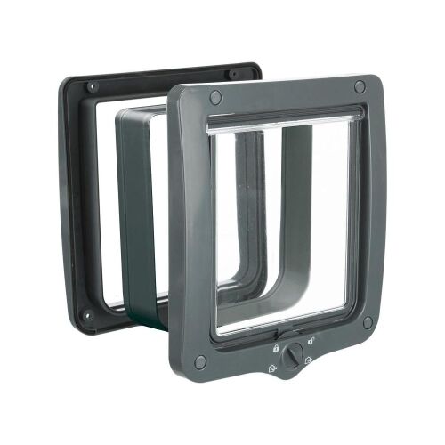 Trixie Macskaajtó 4 utas alagúttal XL 24x28cm szürke 122068769