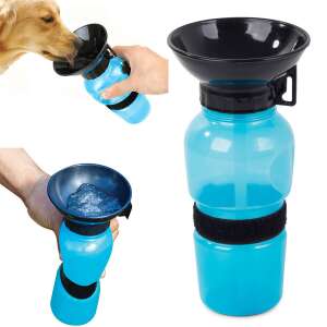 Kutyakulacs Blaue Hunde-Wasserflasche mit Napf Collage - Viehzucht
