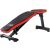 Funfit adjustable weight bench, black and orange, side view