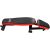 Funfit adjustable weight bench, black and orange, side view