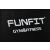 Funfit adjustable weight bench, black and orange, logo