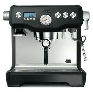 Sage BES920BTR espresso machine, black, stainless steel, with digital display and steam wand - Sage