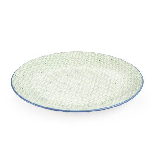 Tescoma FRESCO Barley flat plate, 27 cm diameter, light green pattern