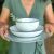 Tescoma FRESCO bowl and plates set in use, woman holding porcelain tableware
