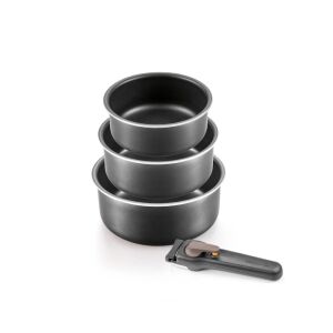 Tescoma VARIO 4-piece saucepan set with removable handle, non-stick coating, suitable for all hob types - Tescoma