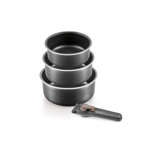 Tescoma VARIO 4-piece saucepan set with removable handle, non-stick coating, suitable for all hob types