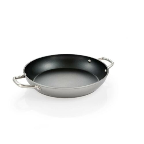 Tescoma GrandCHEF+ 32 cm frying pan with two handles, made of aluminum and stainless steel