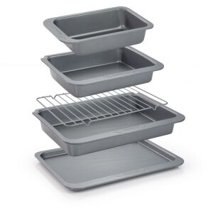 Set de forme de copt Tescoma COMPACT, 5 piese, imbricate pentru depozitare compactă - Forme de coacere