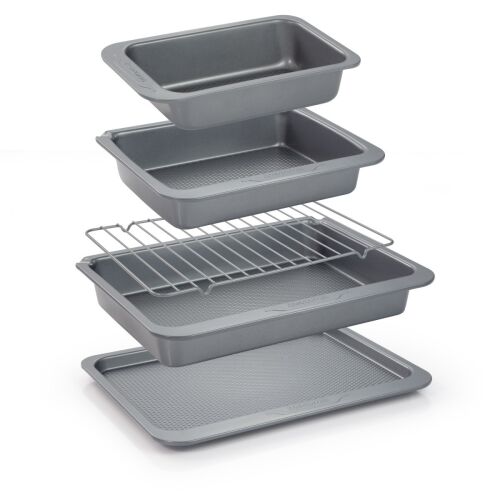 Tescoma COMPACT set kalupa za pečenje, 5 komada, složeni jedan u drugi za uštedu prostora