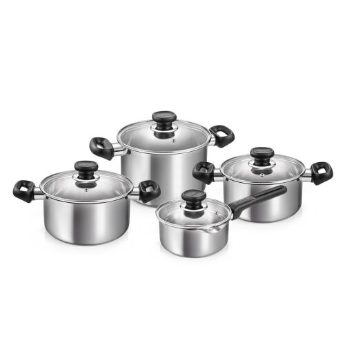 Tescoma BRAVA stainless steel cookware set, 8 pieces
