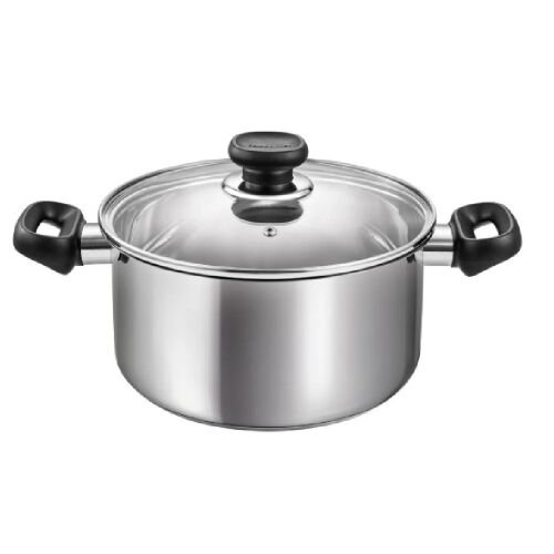 Tescoma BRAVA stainless steel pot with lid, 24 cm, 5 liters