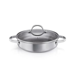 Tescoma SteelCRAFT 28 cm tiefe Bratpfanne mit Deckel - Pfannen, Abendessen, Küchenmesser, Besteck-Sets und Töpfe