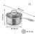 Tescoma SteelCRAFT 18cm saucepan dimensions