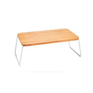 Tescoma ONLINE Holz-Ablage, 38 x 22 cm, weißer Metallrahmen - Küchenvorratsregale