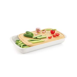 Tescoma ONLINE vágódeszka tárolóval 45 x 25 cm 122085612 - Tescoma Vágódeszka
