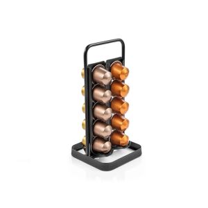 Držiak na kapsuly Tescoma ONLINE Nespresso, čierny kovový stojan na 12 kapsúl - Stojany a držiaky kávových kapsúl