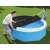 Husa pentru piscină Bestway Fast Set, neagră, 244cm, fiind pusă pe piscină