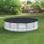 Bestway Power Steel pool with black pool cover in garden