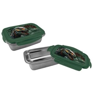 Metalowe pudełko na żywność w kształcie dinozaura 136151689 - Pojemnik na żywność i napoje dla dzieci