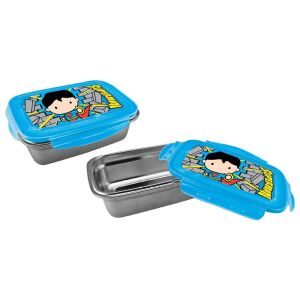 Metalowe pudełko na żywność Superman Chibby 136156056 - Pojemnik na żywność i napoje dla dzieci