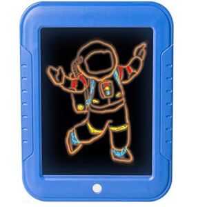 Tabletă de desen Magic Pad Deluxe cu iluminare, albastră, cu desen cu astronaut - Planșe de desen