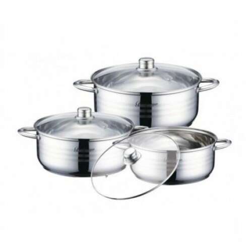 Bachmayer 6 db-os inox indukciós edénykészlet