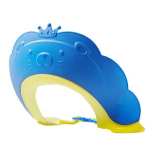 Gyermek fürdőszobai védőszemüveg, Fippy, Oroszlánkorona modell, Állítható méretű, Tartós, Könnyen tisztítható, Samponálló, Szemnek és fülnek, TPE+PP, 21x20,5 cm, Kék 122101032 - Hajmosó karika és kancsó