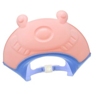 Gyermekfürdőszoba védőszemüveg, Fippy, Béka mintás, Állítható méretű, Tartós, Könnyen tisztítható, Samponálló, Szemnek és fülnek, TPE+PP, 24x23 cm, Rózsaszín 122101101 - Hajmosó karika és kancsó