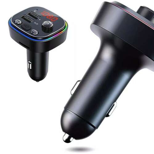 Timeless Tools Többfunkciós autós transzmitter Bluetooth-al, kettős USB töltővel, FM adóval, kihangosítóval és SD kártyahellyel