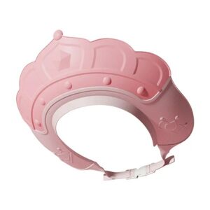 Zuhany sapka, KipHome, Megakadályozza, hogy a víz és a sampon az arcon szivárogjon, 0-12 év, állítható, TPE+PP anyagból, 20 x 23 cm, Koronamodell, Rózsaszín 122101254 - Hajmosó karika és kancsó