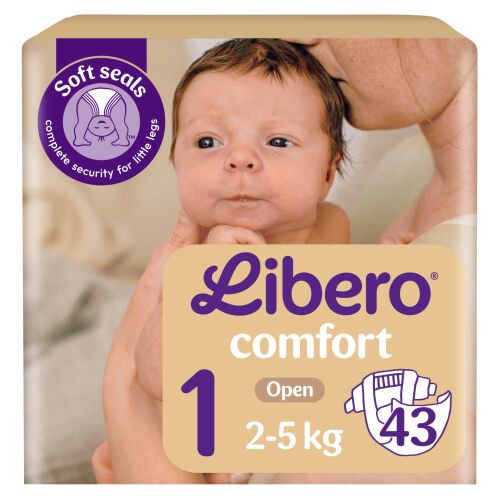 Libero Comfort пелена за новородено 2-5 кг 1 (43 бр.) 141213310