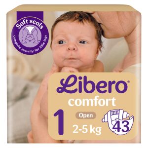 Scutece Libero Comfort 2-5 kg Nou-născut 1 (43pcs) 141213310 - Libero