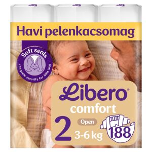 Libero Comfort Newborn Veličina 2 pelene, pakiranje od 188 komada za bebe od 3-6 kg - Libero
