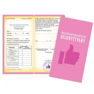 Vicces búcsúztató bizonyítvány kolléganőnek, kollégának, vicces ajándék - Vicces ajándék