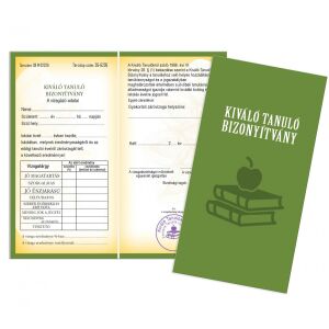 Vicces 'Kiváló Tanuló' Bizonyítvány, humoros ajándék diákoknak - Vicces ajándék