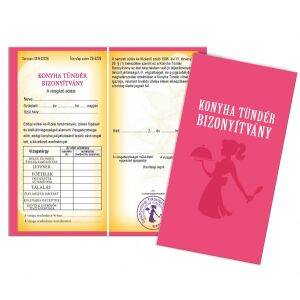 Vicces Konyha Tündér bizonyítvány, humoros ajándék a főzés szerelmeseinek - Vicces ajándék