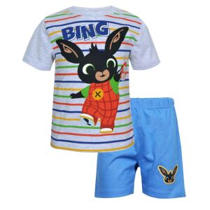 Bing kurzer Pyjama Bing gestreift grau blau 4-5 Jahr (110 cm) 122115384