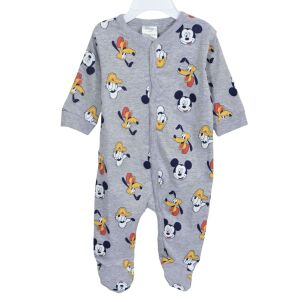 Disney Mickey Mouse Baby Strampler, grauer Baumwoll Schlafanzug - Babys & Toddler