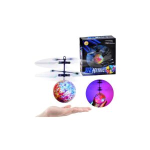 Repülő, izzó diszkólabda, kézzel vezérelve