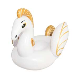 Bestway aufblasbarer Pegasus Pool-Schwimmtier, weiß mit goldenen Details - Bestway