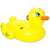 Bestway Inflatable Duck Rider 135x91cm, yellow duck shaped pool float for kids and adults