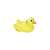 Bestway Inflatable Duck Rider 135x91cm, yellow duck shaped pool float for kids and adults