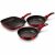 Reduced in value - Berlinger Haus BH-1289NF Metallic Burgundy Line 3 piece frying pan set 122128912