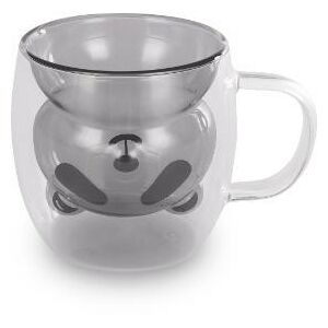 Lamart LT9126 VASO Macis kubek dwuścienny z wzorem niedźwiedzia, 230ml - Kubek