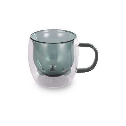 Lamart LT9127 VASO Macis double-walled glass mug with bear design, 250ml