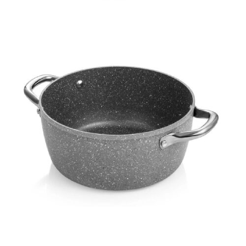 Tescoma i-PREMIUM Stone 20 cm szary garnek ze stali nierdzewnej