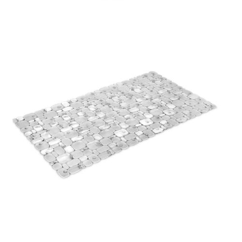 Tescoma LAGOON Anti-Rutsch-Badematte, 63 x 36 cm, klar, Kiesel-Design