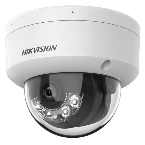 Hikvision DS-2CD1143G2-LIU 4MP IP biztonsági kamera 2,8 mm-es objektívvel, IR és fehér fény megvilágítással, beépített mikrofonnal, PoE, Smart Hybrid Light